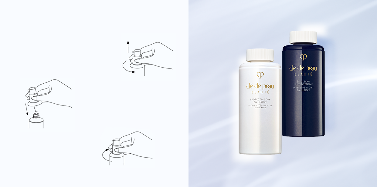 REPLENISH WITH EASY REFILLS FOR A MORE RESPONSIBLE ROUTINE.
