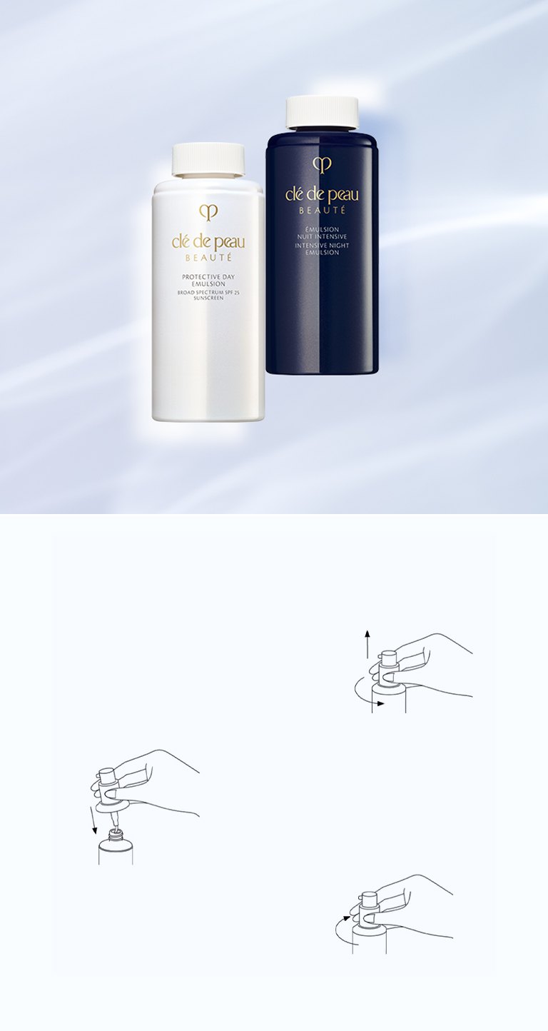 REPLENISH WITH EASY REFILLS FOR A MORE RESPONSIBLE ROUTINE.